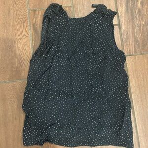 Theory size S textured dot work shell top